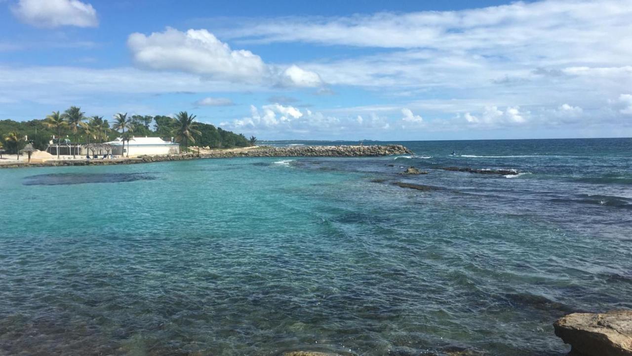 Studio Vue Mer Piscine Plage Kaz Punch Manganao Chez Julie Saint-Francois  Exterior photo
